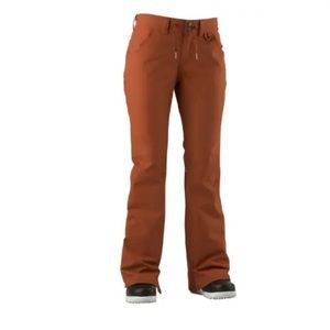 ❄️🏂 AIRBLASTER Snowboard Ski FANCY PANTS  M Rust/Brown 10K waterproofing